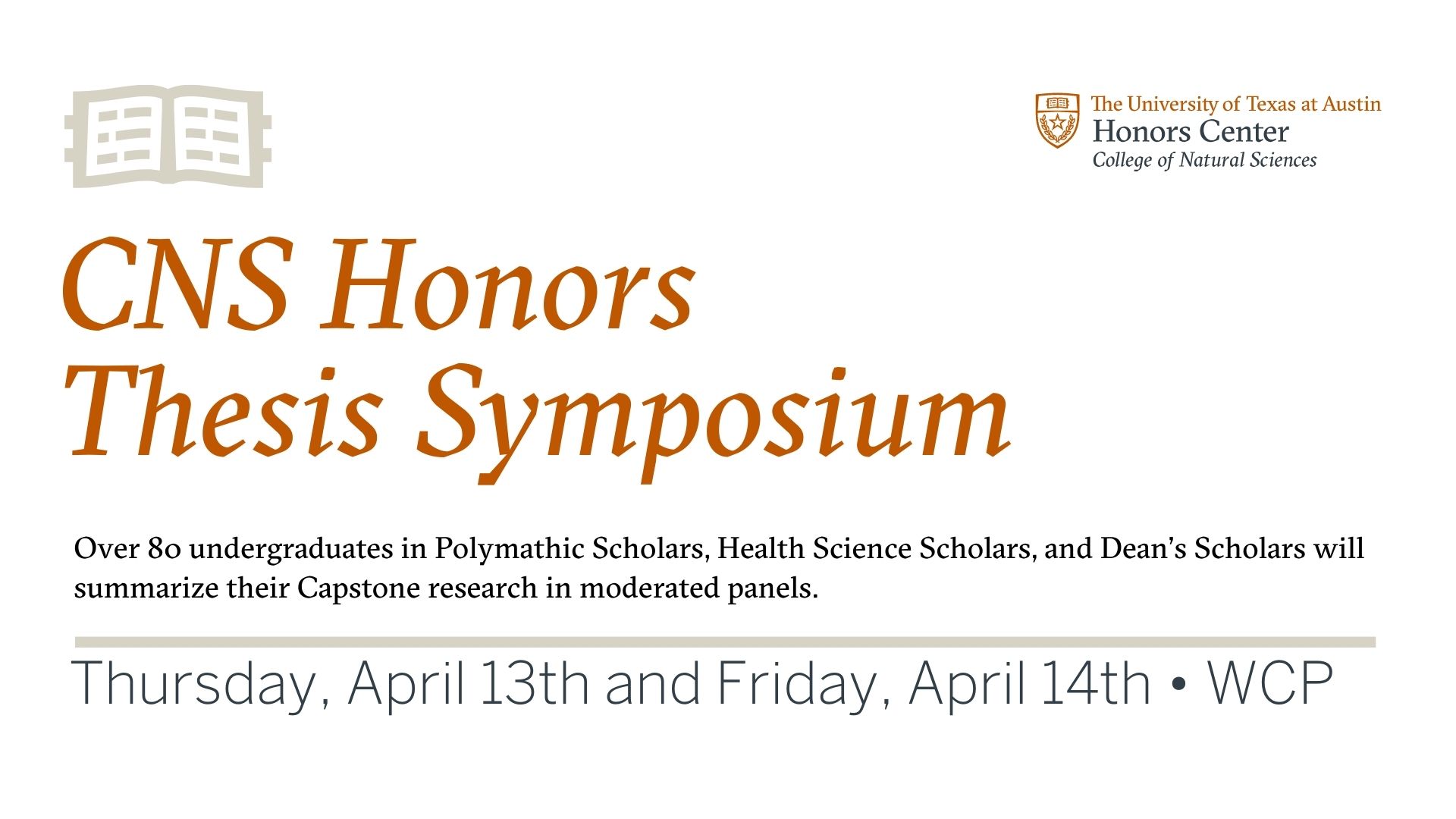 2023 CNS Honors Thesis Symposium