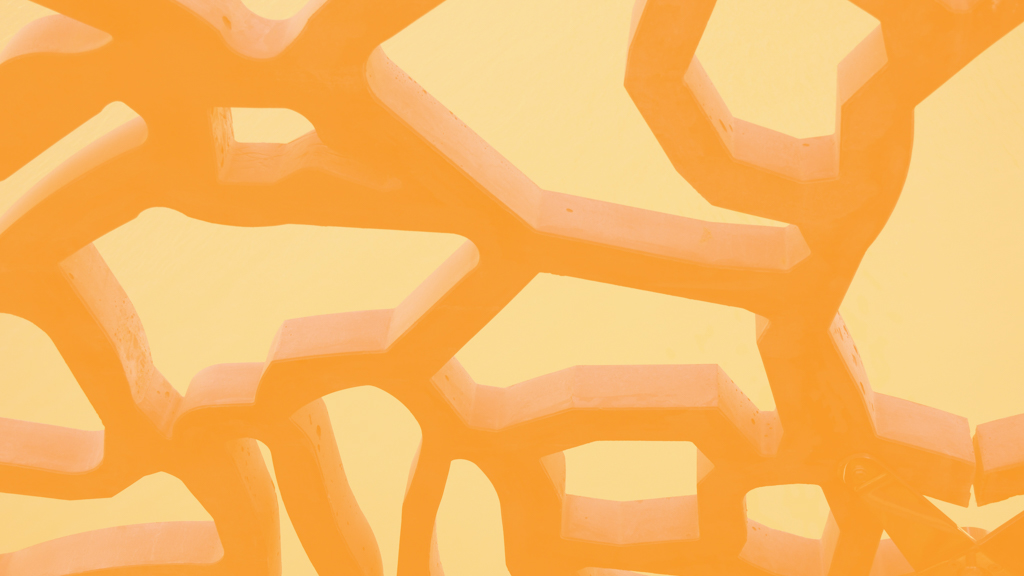 Orange abstract lines